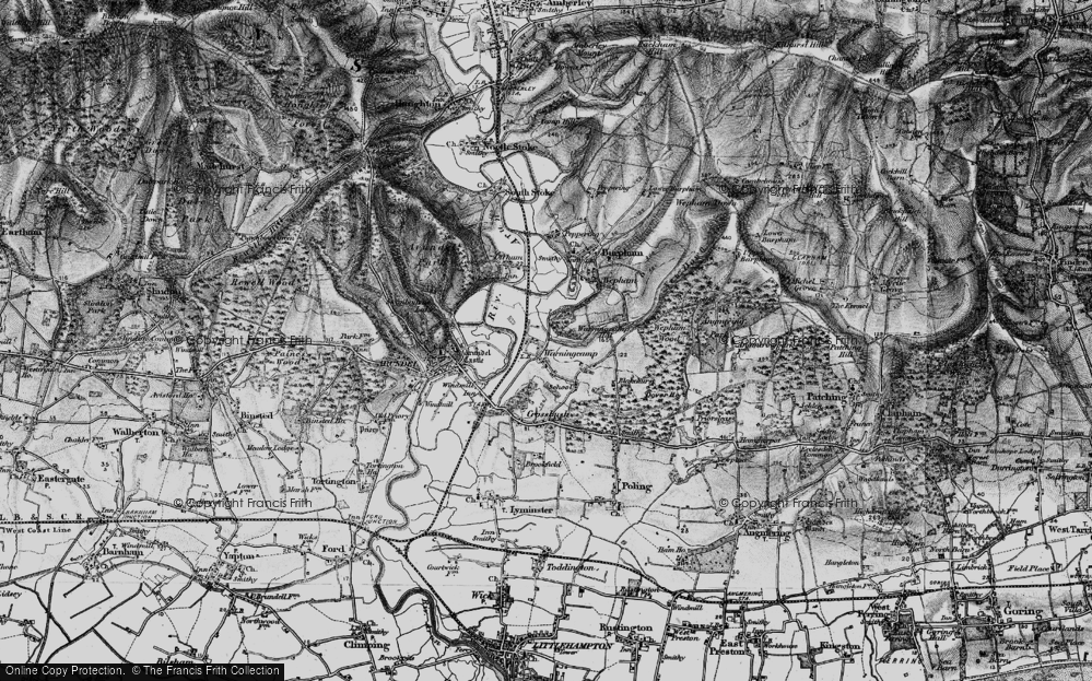 Old Map of Warningcamp, 1895 in 1895