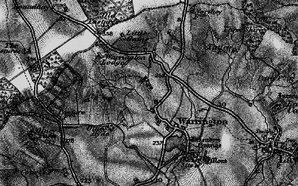 Old map of Warrington in 1898