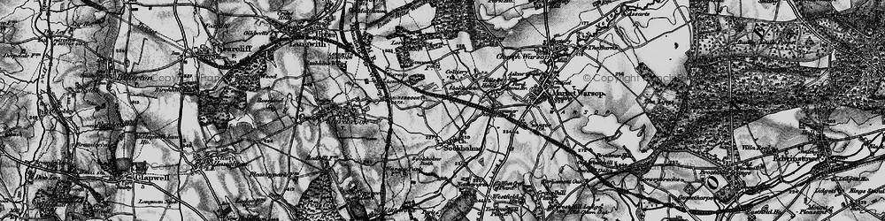 Old map of Warsop Vale in 1899