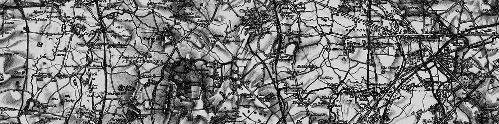 Old map of Warstone in 1899