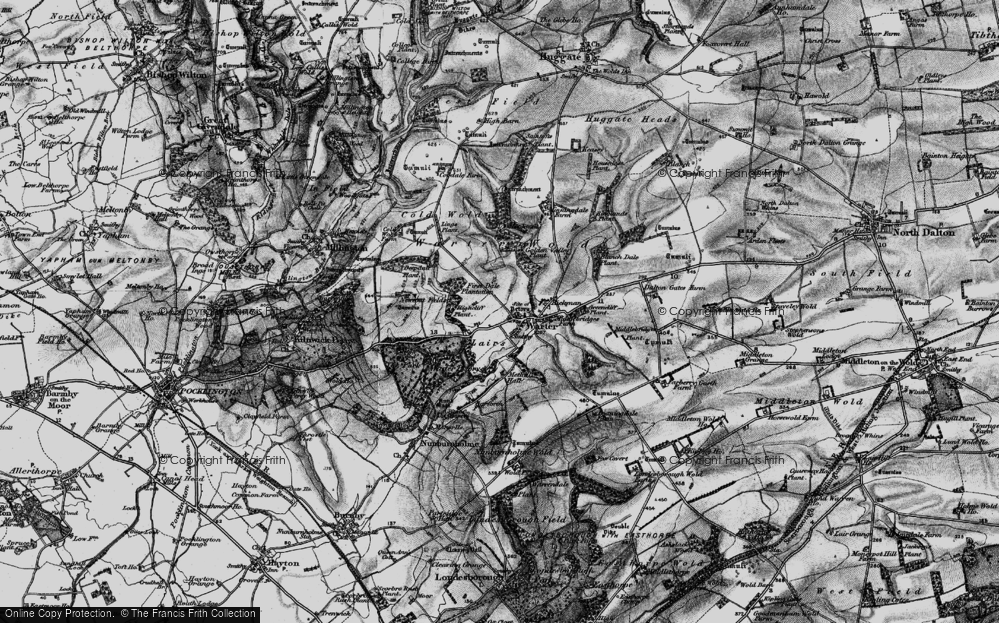 Old Map of Historic Map covering Brambles, The in 1898