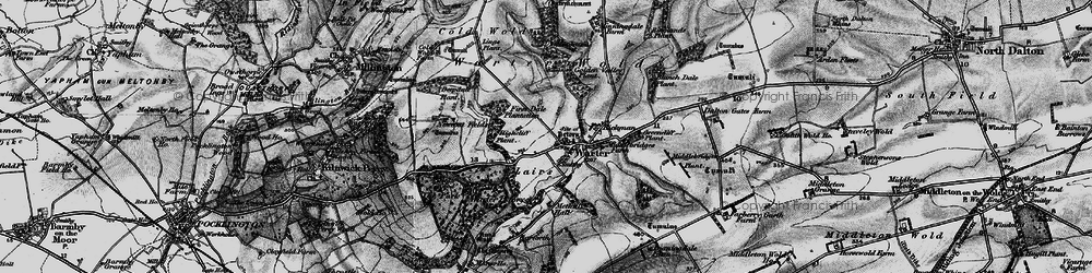 Old map of Warter in 1898