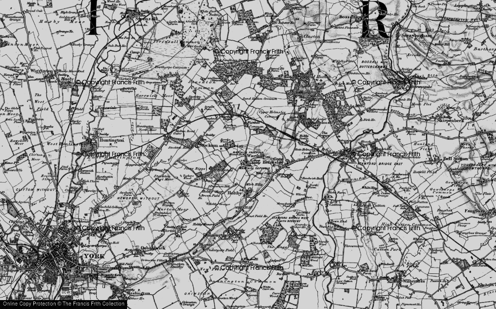 Old Map of Warthill, 1898 in 1898