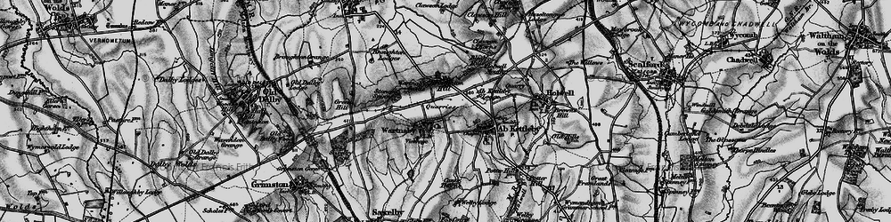 Old map of Wartnaby in 1899