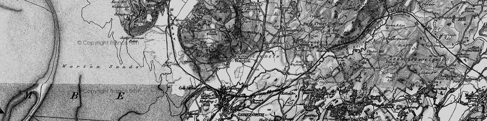 Old map of Warton in 1898