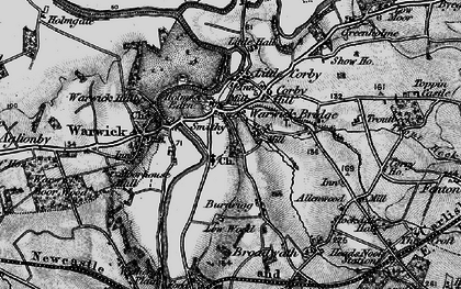 Old map of Warwick Bridge in 1897