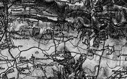 Old map of White Hill in 1895