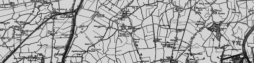 Old map of Wash Dyke in 1893