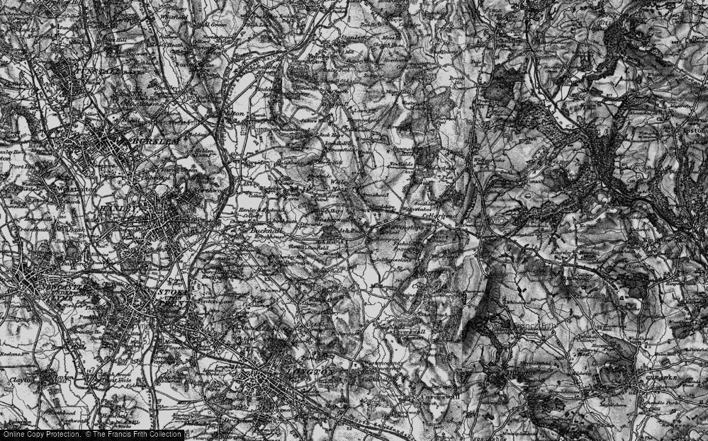 Old Map of Washerwall, 1897 in 1897