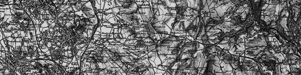 Old map of Washerwall in 1897