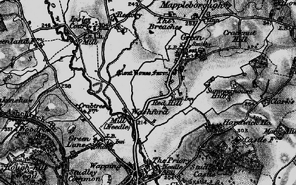 Old map of Washford in 1898