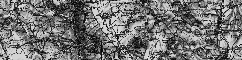 Old map of Washford in 1898