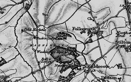 Old map of Washingley in 1898