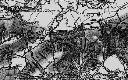 Old map of Wasing in 1895
