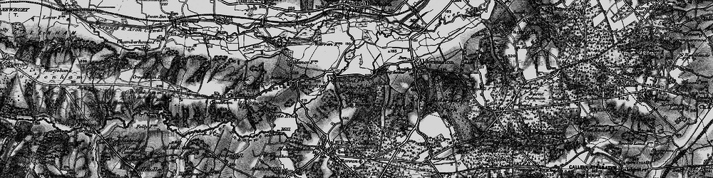 Old map of Wasing in 1895