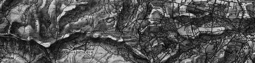 Old map of Burn Hill in 1898