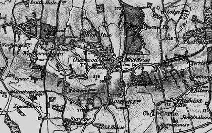 Old map of Wasp Green in 1895