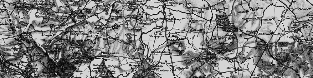 Old map of Wasperton in 1898