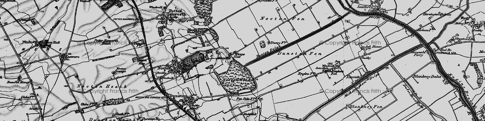 Old map of Blankney Wood in 1899