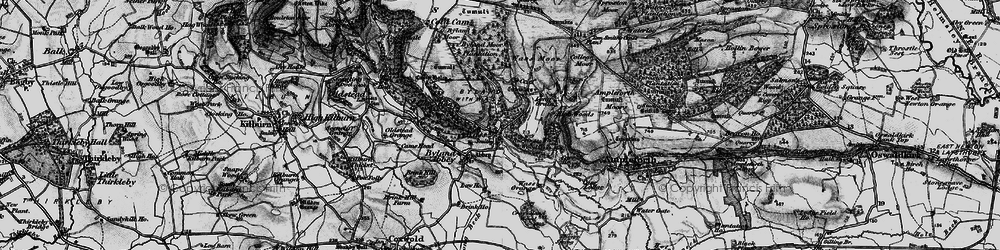 Old map of Wass in 1898