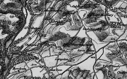 Old map of Wastor in 1897