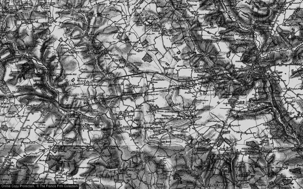 Old Map of Watch House Green, 1896 in 1896