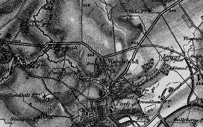 Old map of Watchfield in 1896