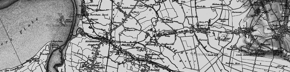 Old map of Watchfield in 1898