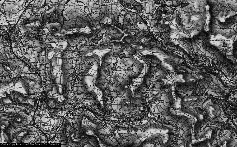 Old Map of Water, 1896 in 1896
