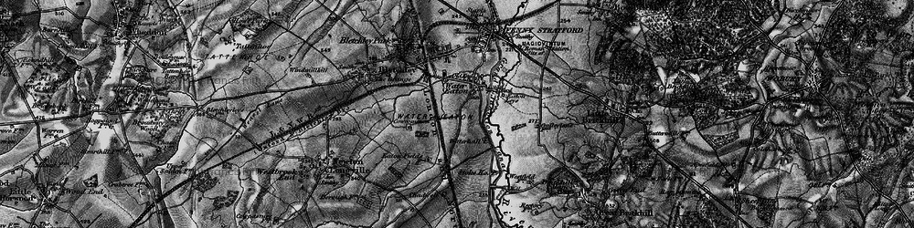 Old map of Water Eaton in 1896