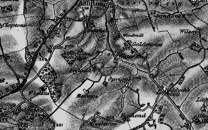 Old map of Woodstone in 1895