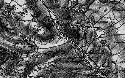 Old map of Water End in 1896