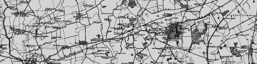 Old map of Arglam Wood in 1898