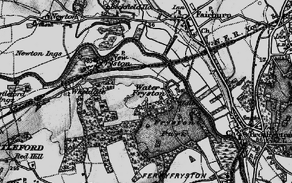 Old map of Water Fryston in 1896