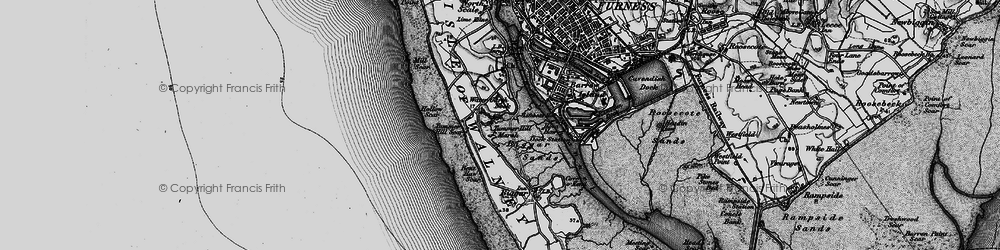Old map of Water Garth Nook in 1897