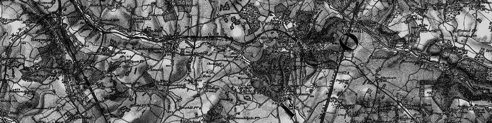 Old map of Ayot Greenway in 1896
