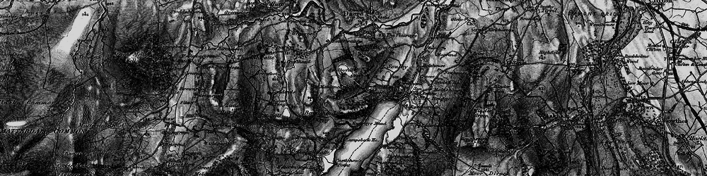 Old map of Waterfoot in 1897