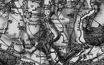Old map of Waterford in 1896