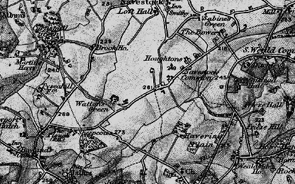 Old map of Waterhales in 1896