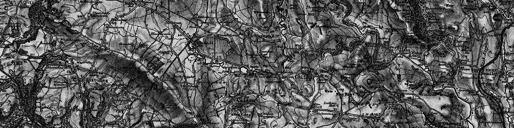 Old map of Waterhouses in 1897
