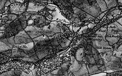Old map of Waterhouses in 1898
