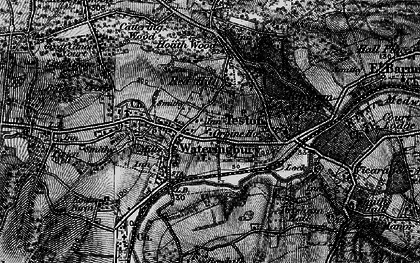 Old map of Wateringbury in 1895