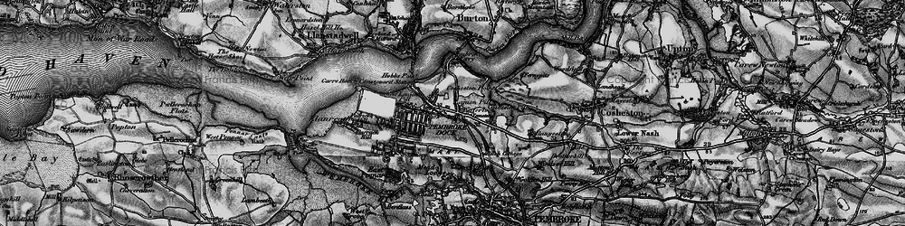Old map of Waterloo in 1898