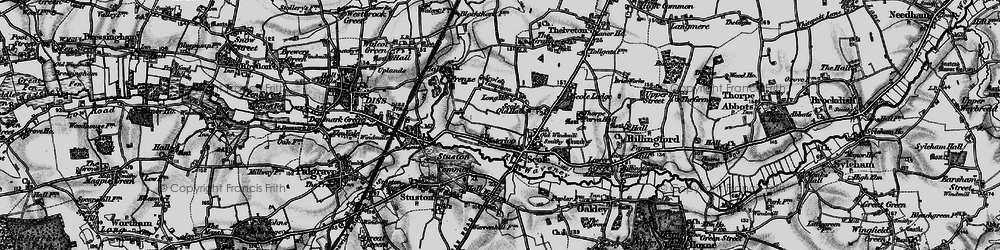 Old map of Waterloo in 1898