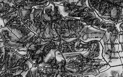 Old map of Watermill in 1895