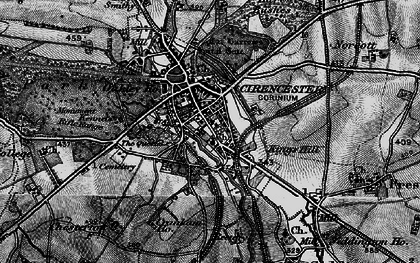 Old map of Watermoor in 1896
