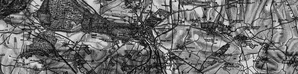 Old map of Watermoor in 1896
