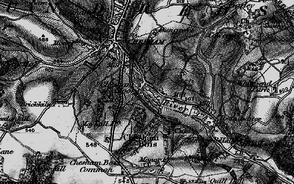 Old map of Waterside in 1896