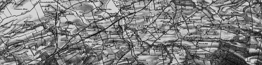Old map of Blaithwaite Ho in 1897