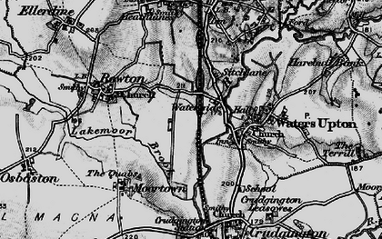 Old map of Waterside in 1899